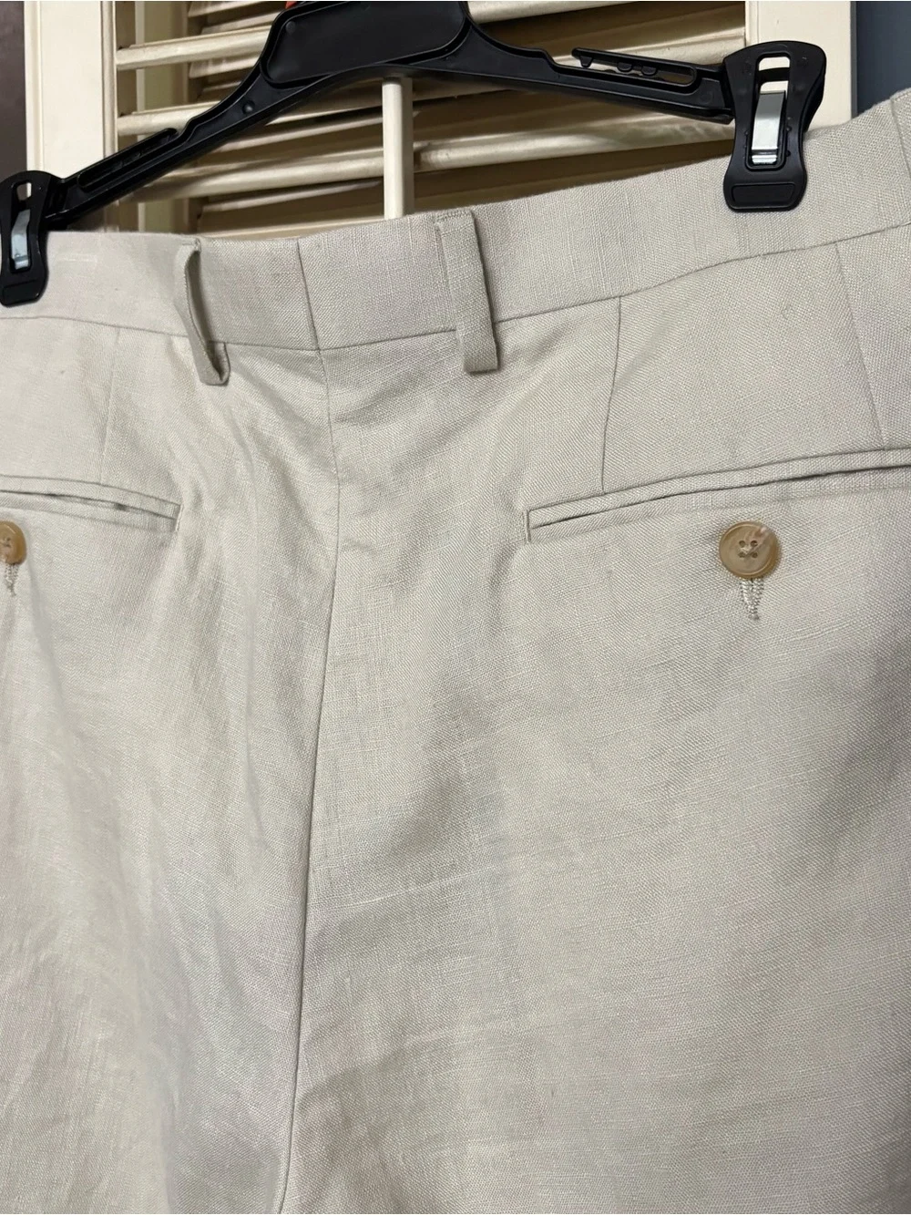 Lauren Ralph Lauren Beige Linen Dress Pants
